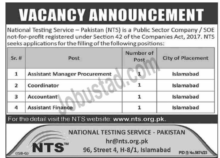 NTS Jobs 2024