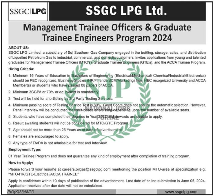 Sui Southern Gas Company jobs Advertisements