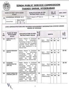Sindh Public Service Commission Announces SPSC Jobs Openings for June 2024