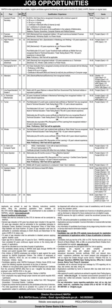 Fresh Wapda Jobs