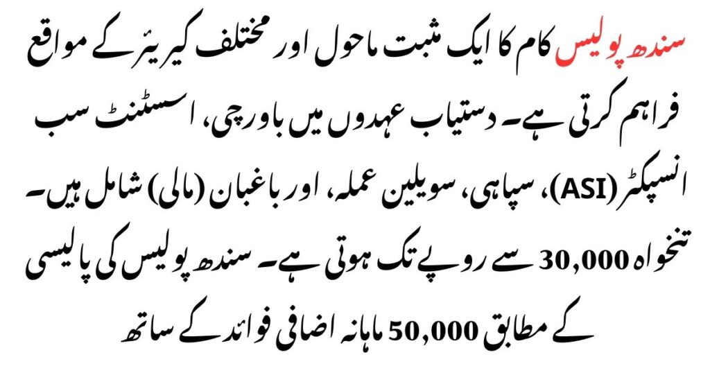 Apply for Constable Sindh Police Jobs 2024
